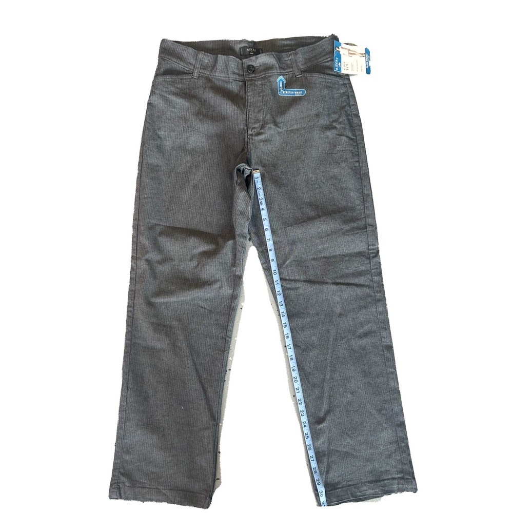 Riders By Lee Women Gray Dress Pants Size 16M Classic Preppy Stretch Waist‎ NWT